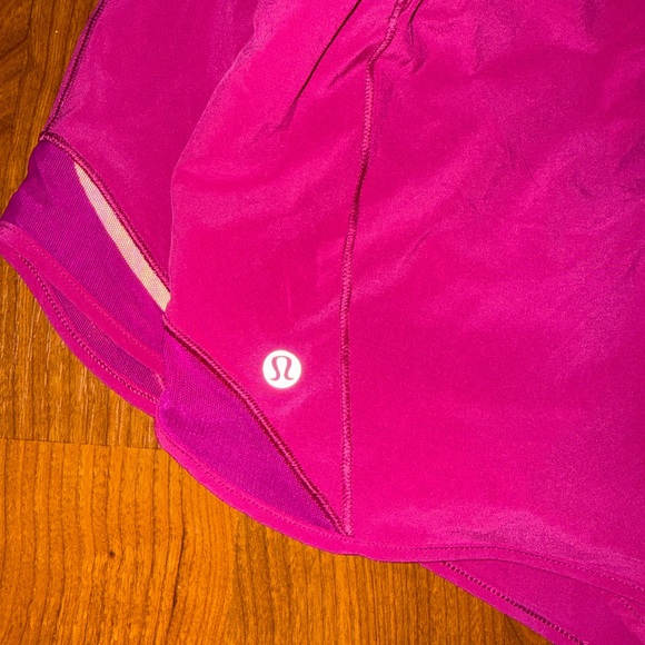 Lulu Raspberry Athletic Shorts - Picture 3 of 3